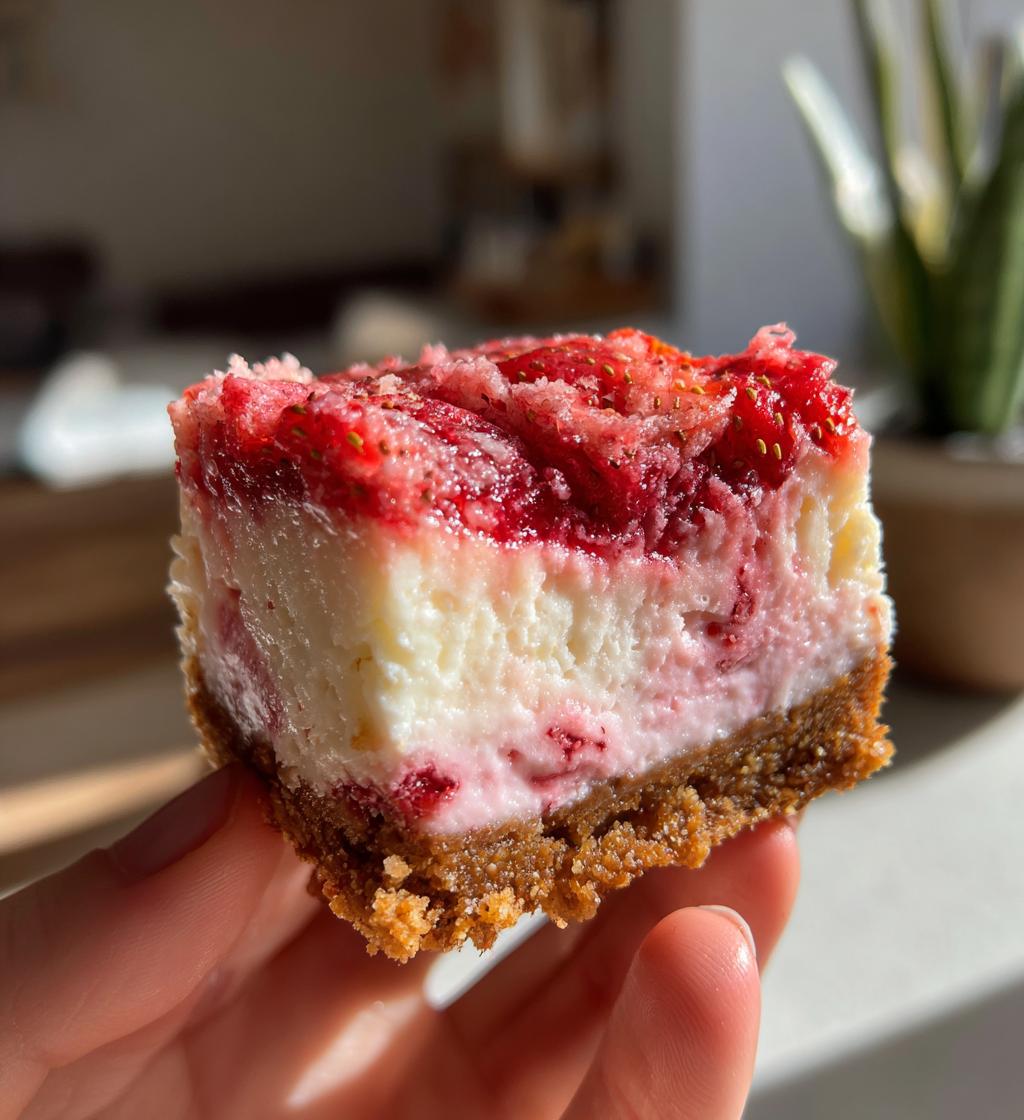 strawberry crunch cheesecake bites - detail 1