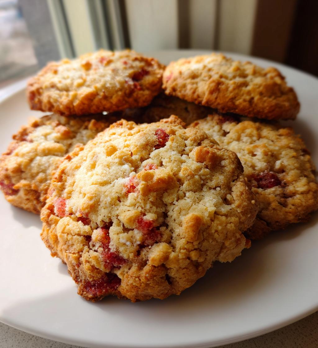 strawberry crunch cookies