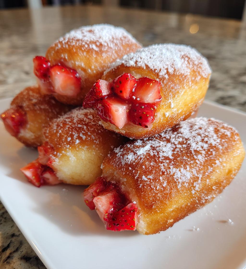 strawberry donut rolls recipe - detail 1