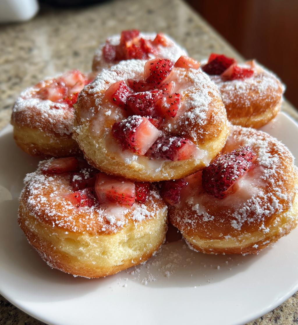 strawberry donut rolls recipe