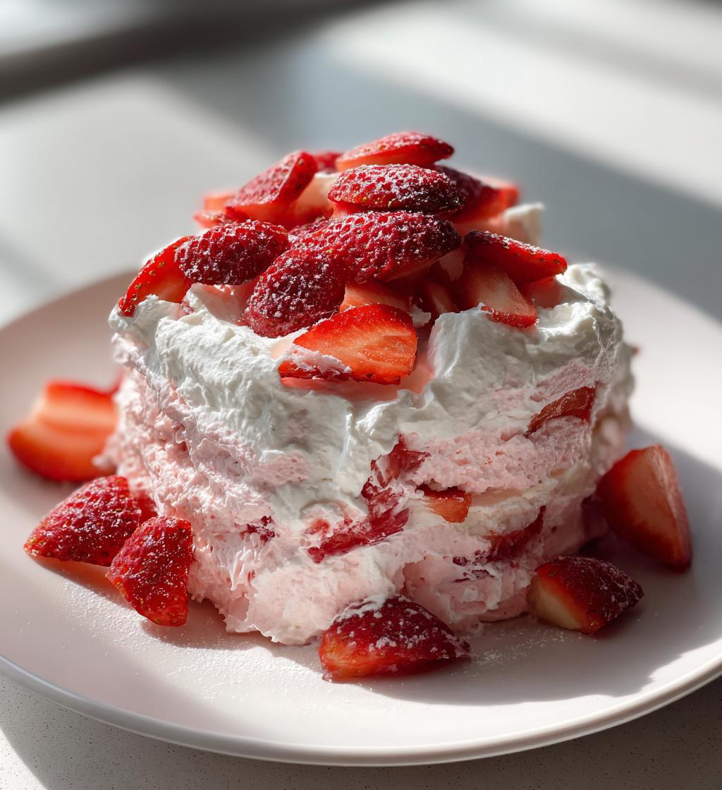 strawberry fluff - detail 1