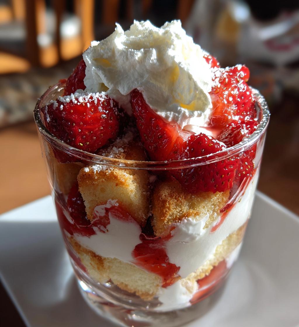 strawberry shortcake trifles - detail 1