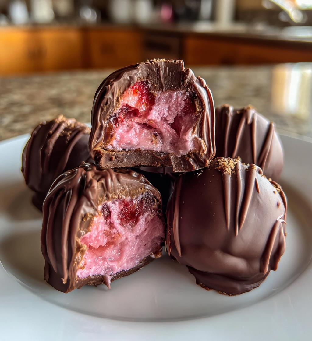 strawberry truffles