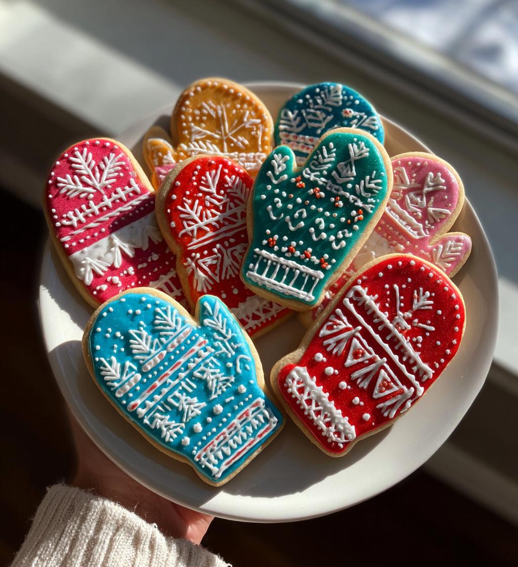 sugar cookie mitten cookies - detail 1