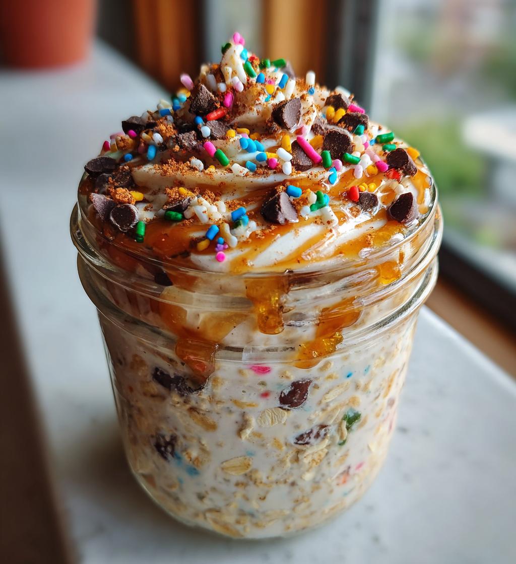 sugar cookie protein overnight oats - detail 1