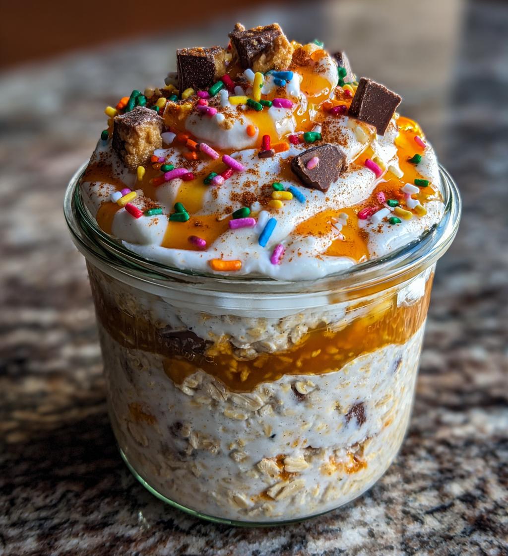 sugar cookie protein overnight oats