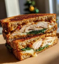 sun dried tomato pesto turkey sandwich