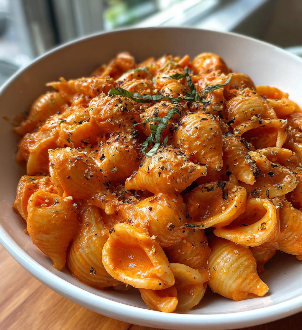 super easy creamy tomato pasta