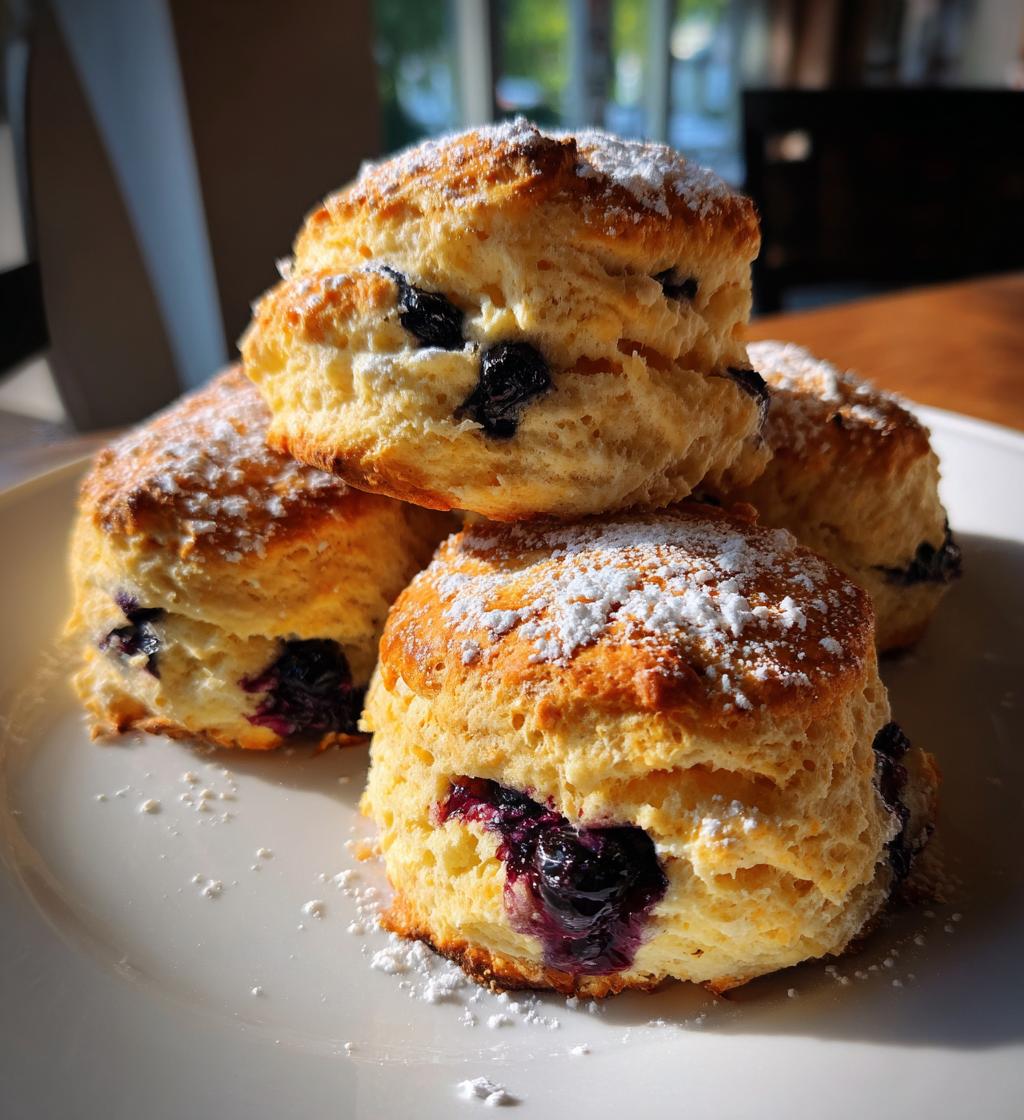 sweet blueberry biscuits - detail 1