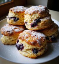 sweet blueberry biscuits