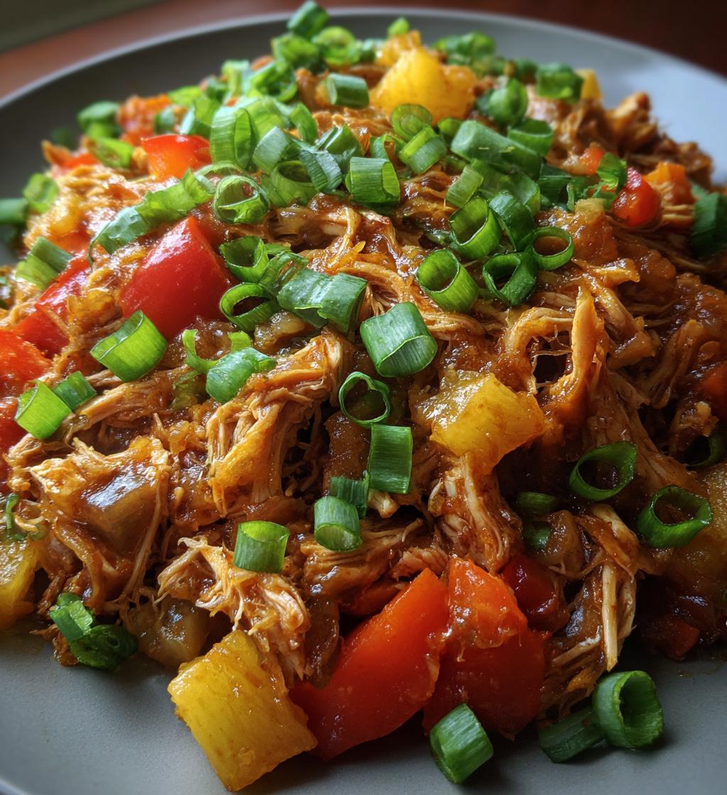 sweet hawaiian crockpot chicken - detail 1