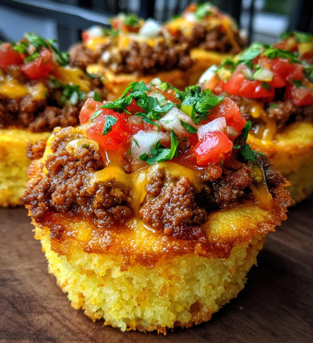taco cupcakes - detail 1
