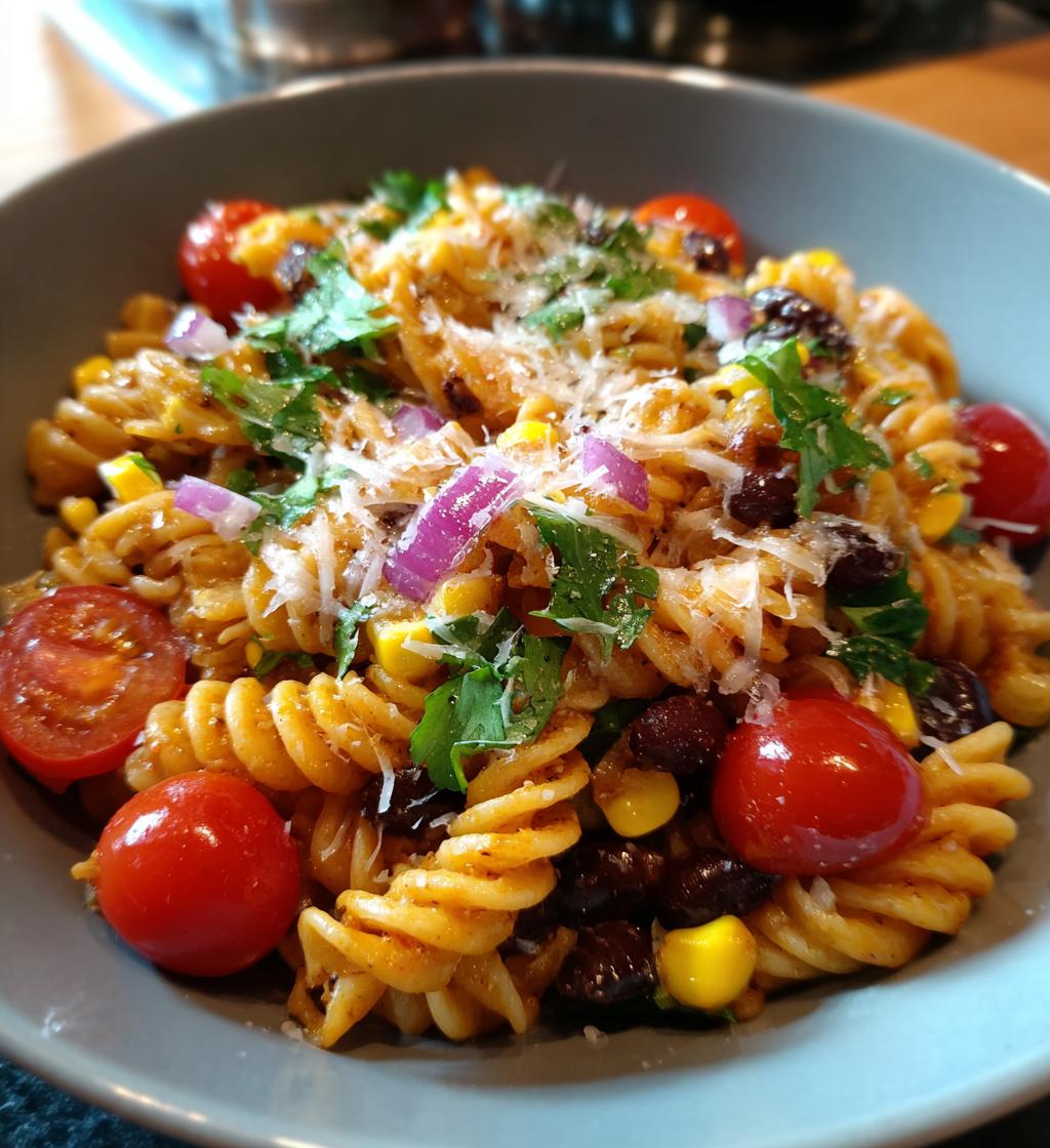 taco pasta salad - detail 1