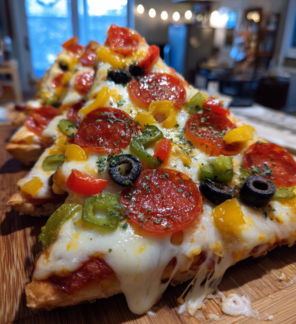 this christmas tree pizza is a cute christmas dinner for kids - detail 1
