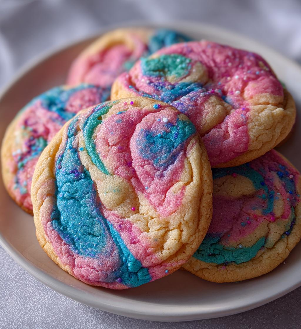 tie dye cookies