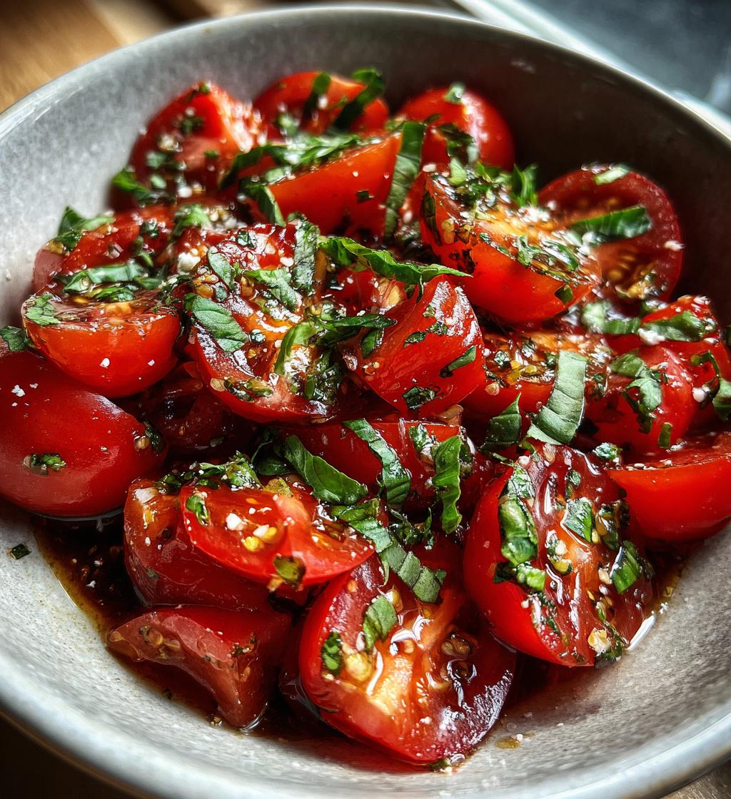 tomato garlic salad