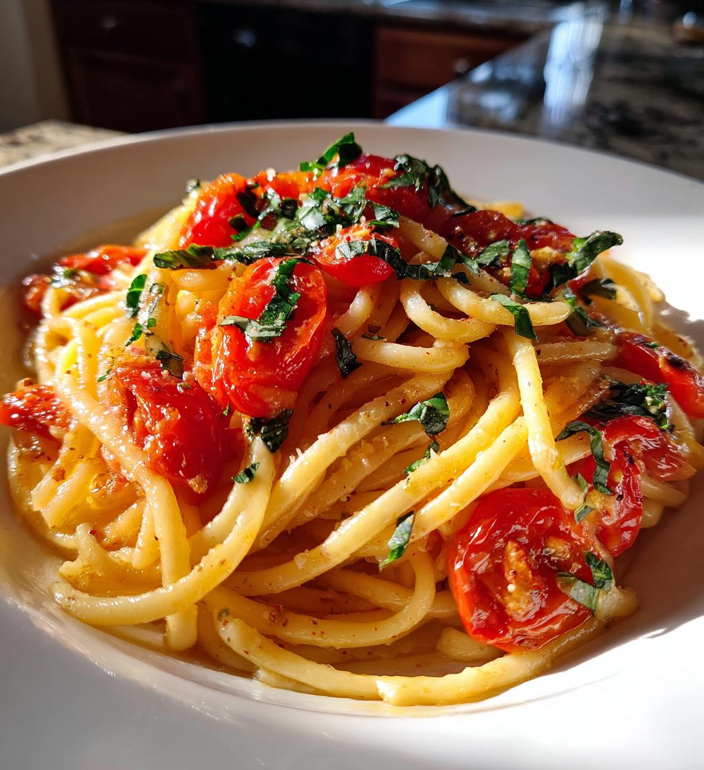 tomato lemon butter sauce - detail 1