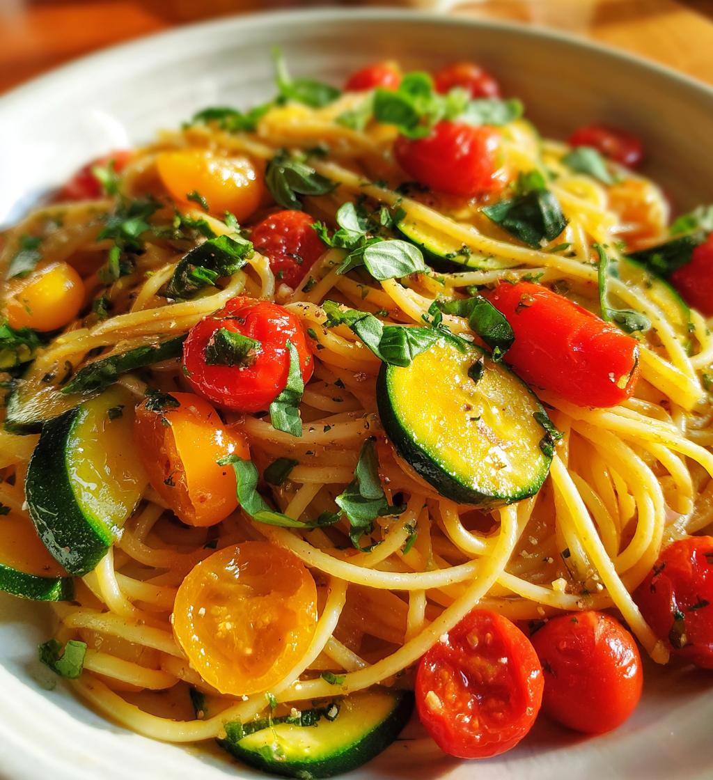 tomato zucchini pasta