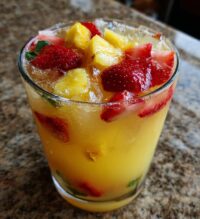 tropical pineapple lemonade punch
