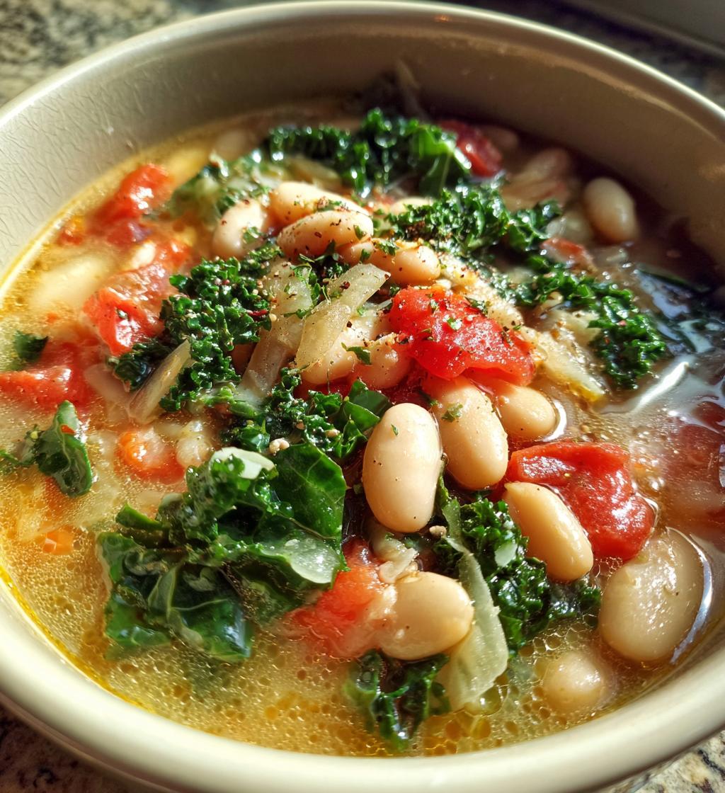 tuscan white bean soup - detail 1