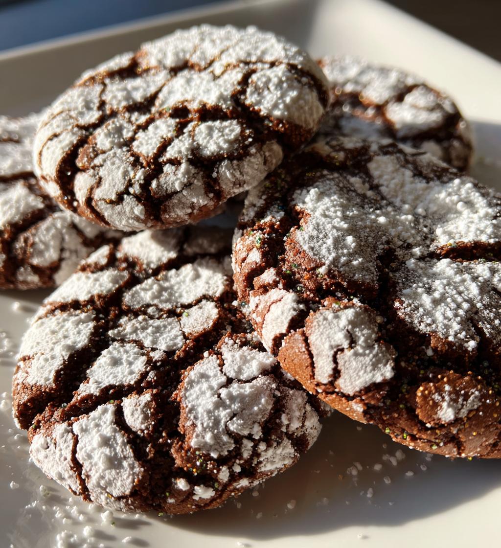 valentine crinkle cookies - detail 1