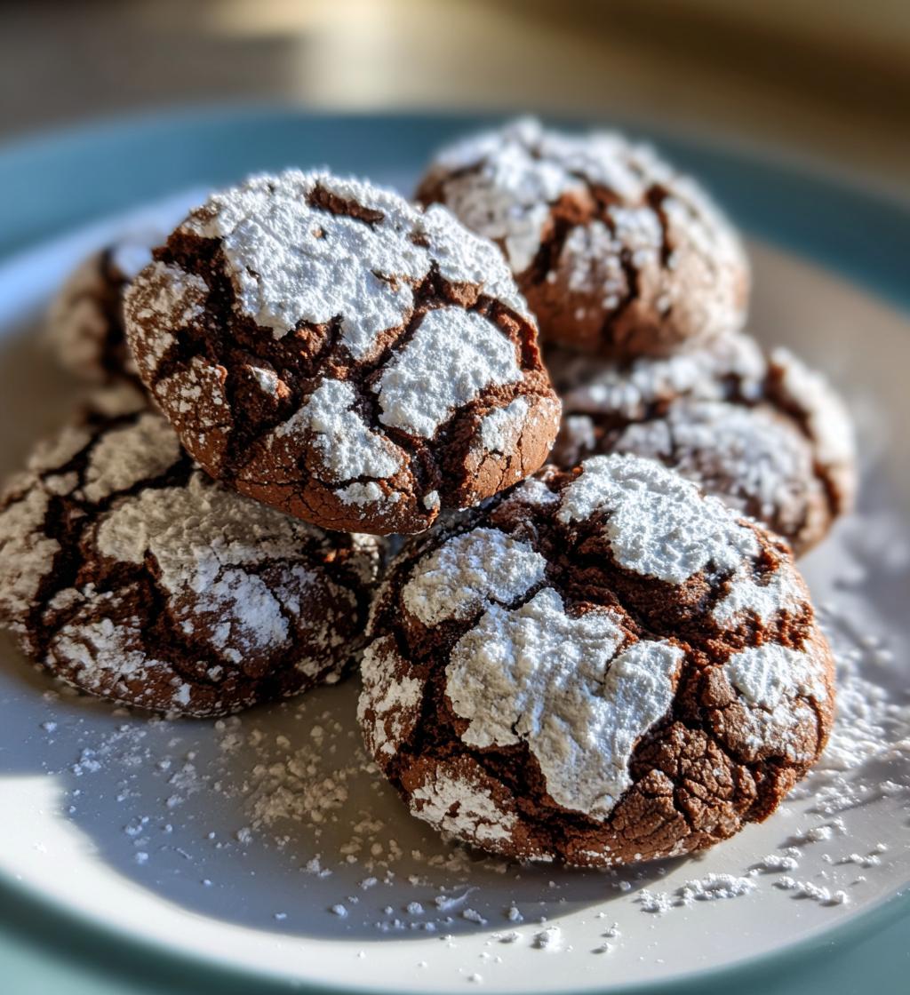 valentine crinkle cookies
