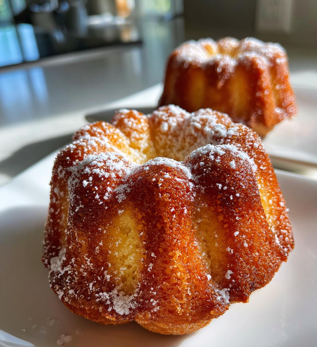 vanilla bean mini bundt cakes - detail 1