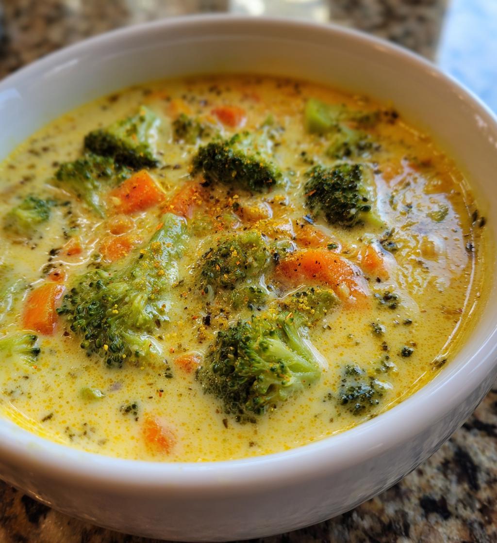 vegan broccoli cheddar soup