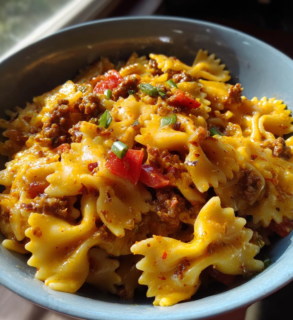 velveeta beef bowtie pasta