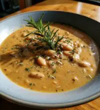 white bean and rosemary soup