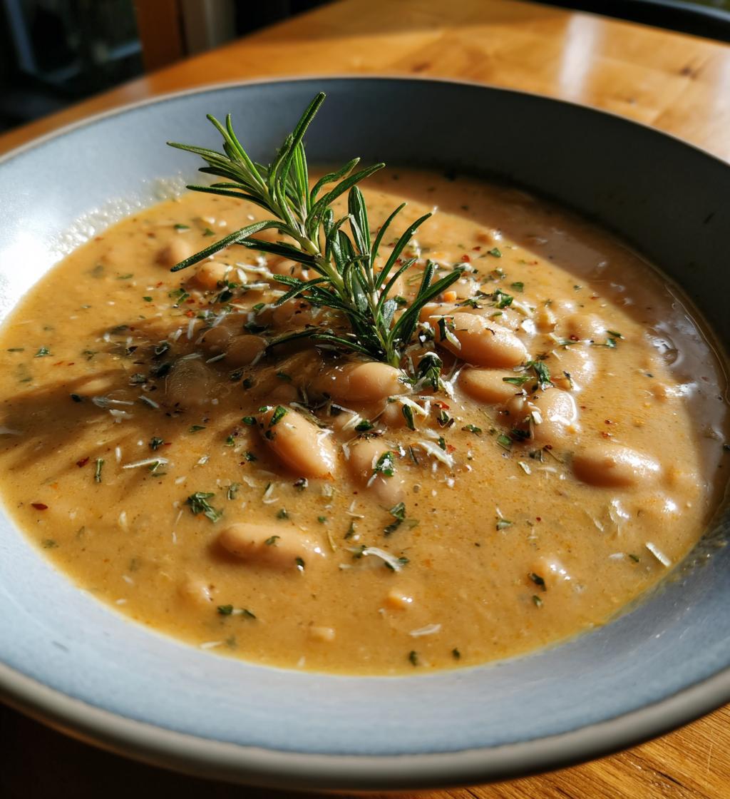 white bean and rosemary soup