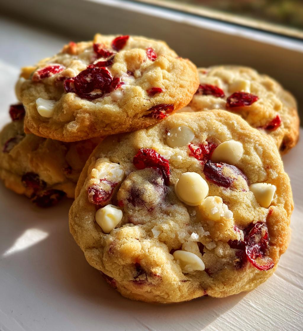 white chocolate cranberry cookies recipe - detail 1
