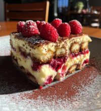 white chocolate raspberry tiramisu
