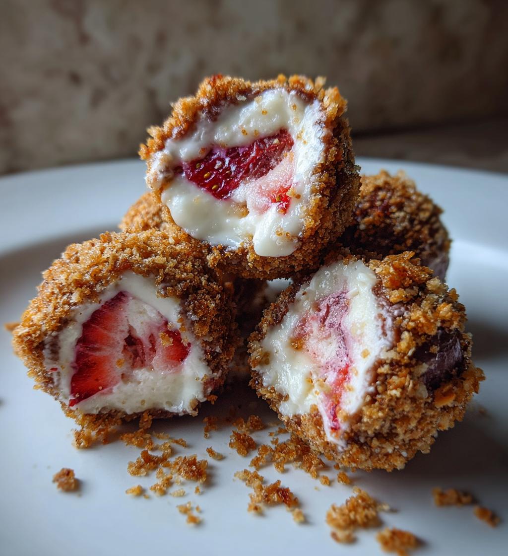 white chocolate strawberry truffles