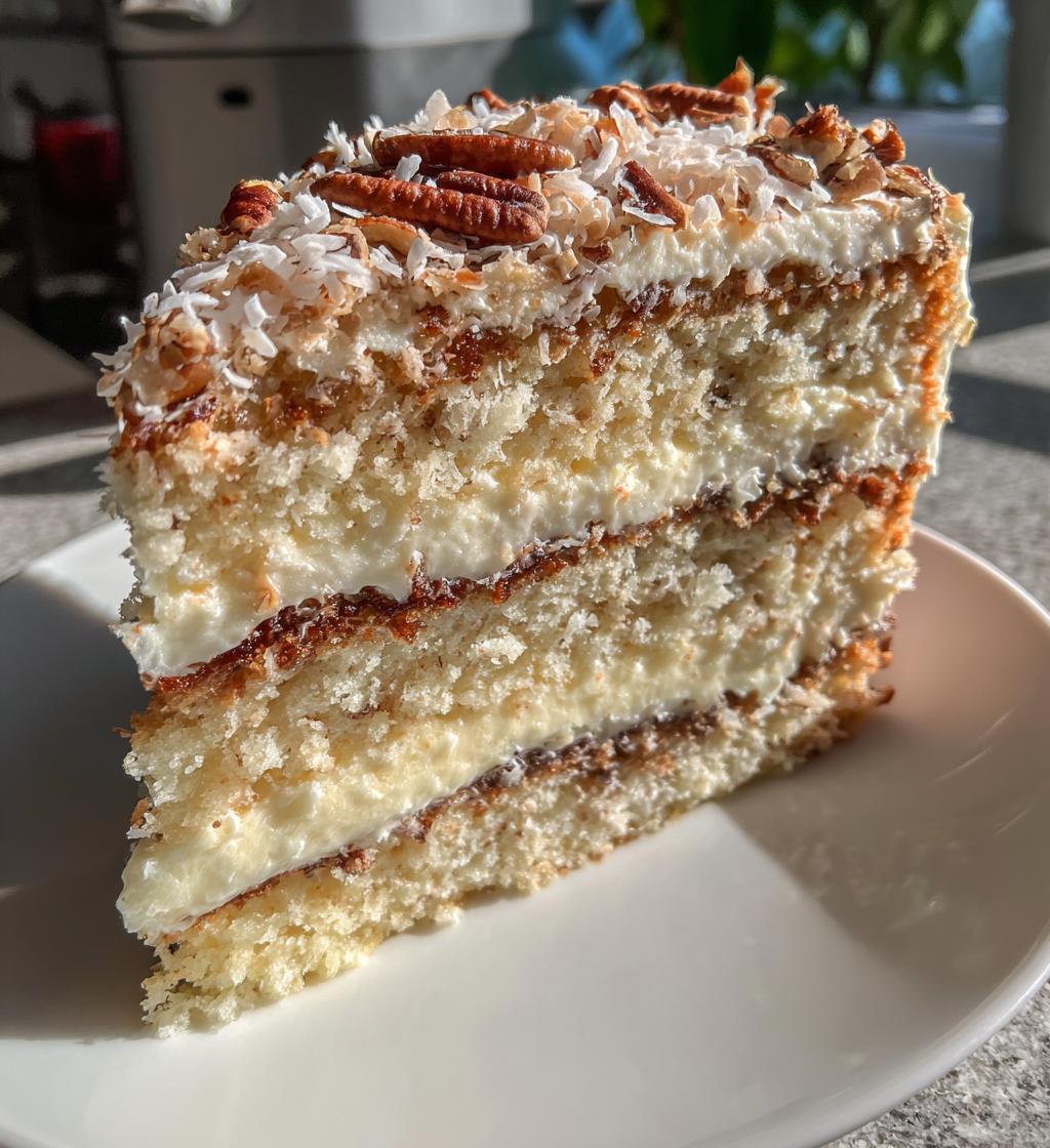 white german chocolate cake with a cheesecake center - detail 1
