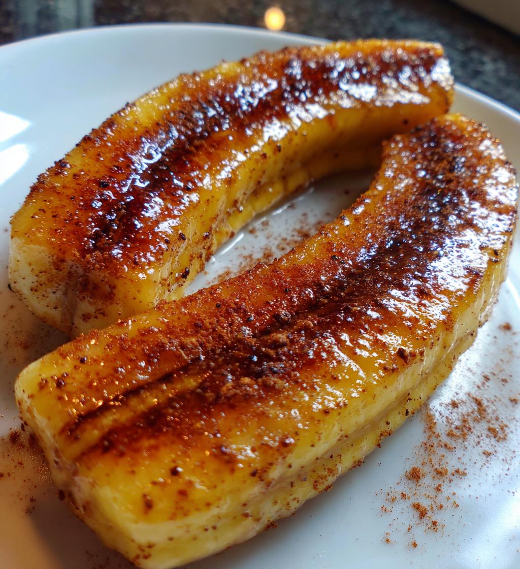 air fryer bananas - detail 1