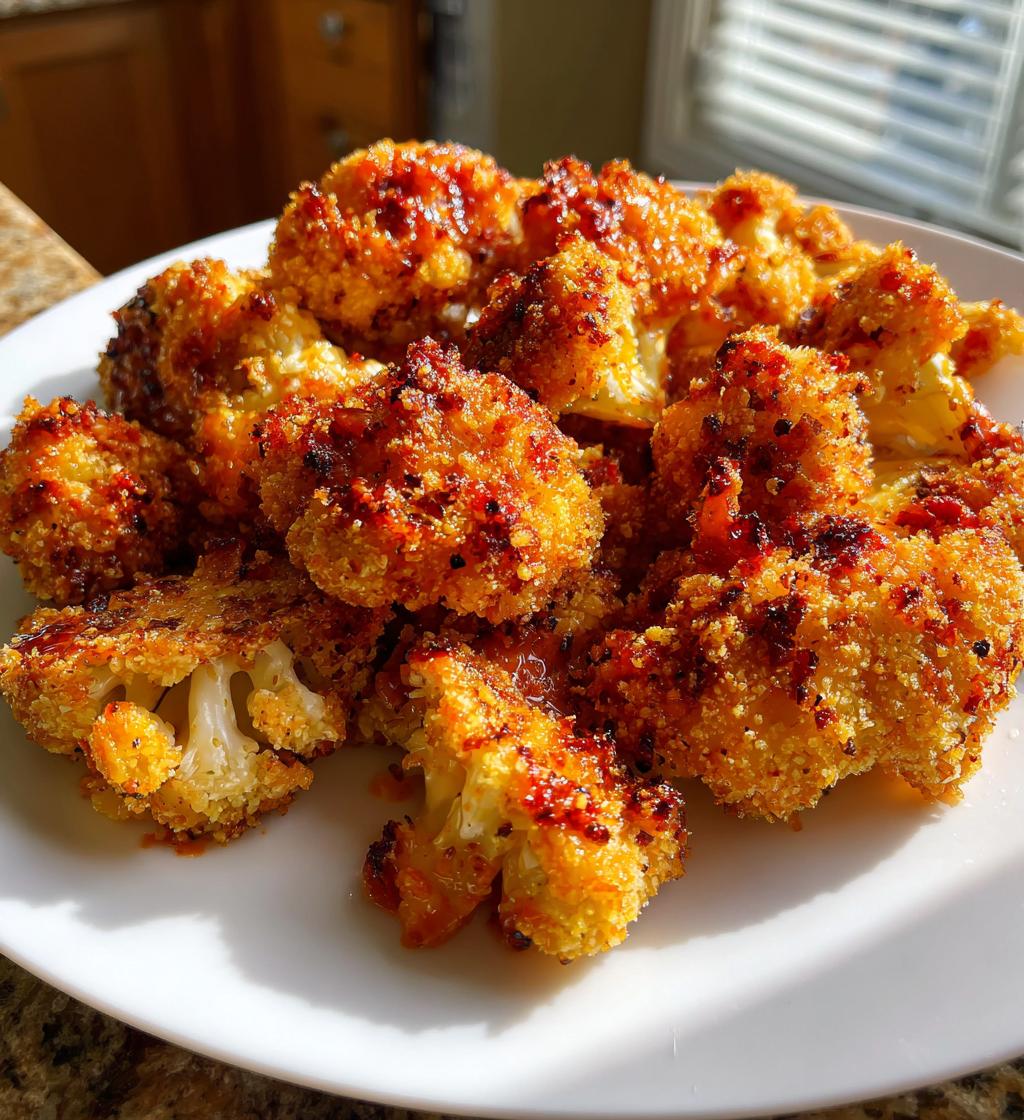 air fryer buffalo cauliflower bites recipe - detail 1