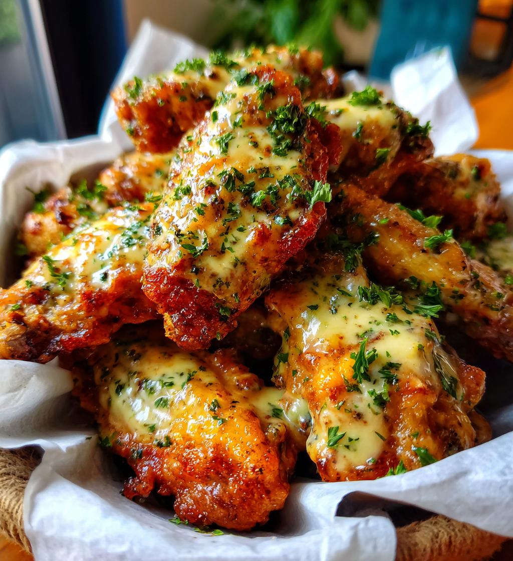 alfredo chicken wings
