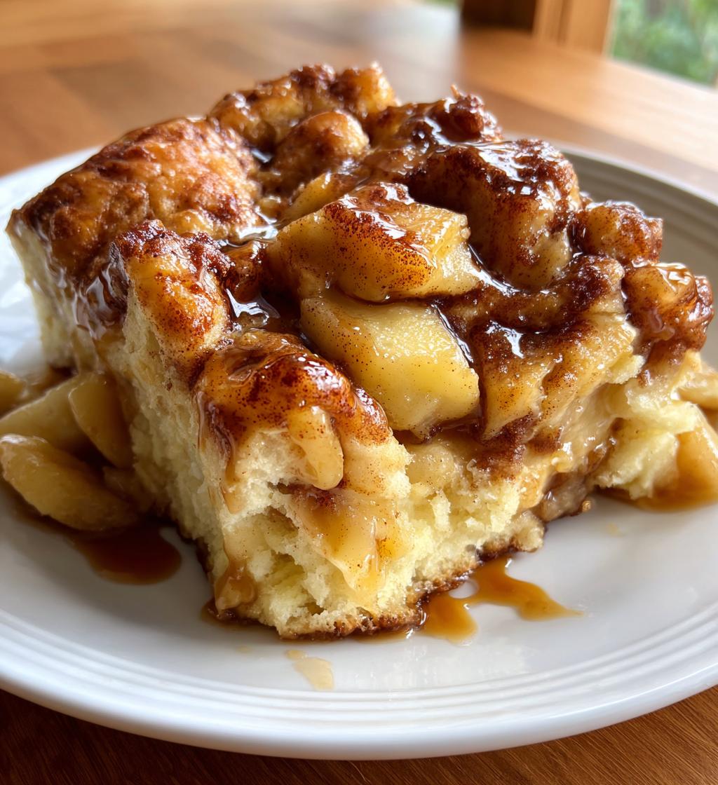 apple cinnamon roll bake