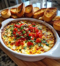baked goat cheese bruschetta dip