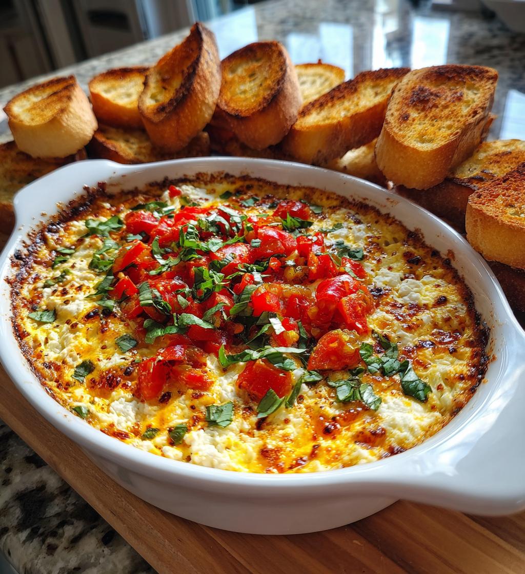 baked goat cheese bruschetta dip