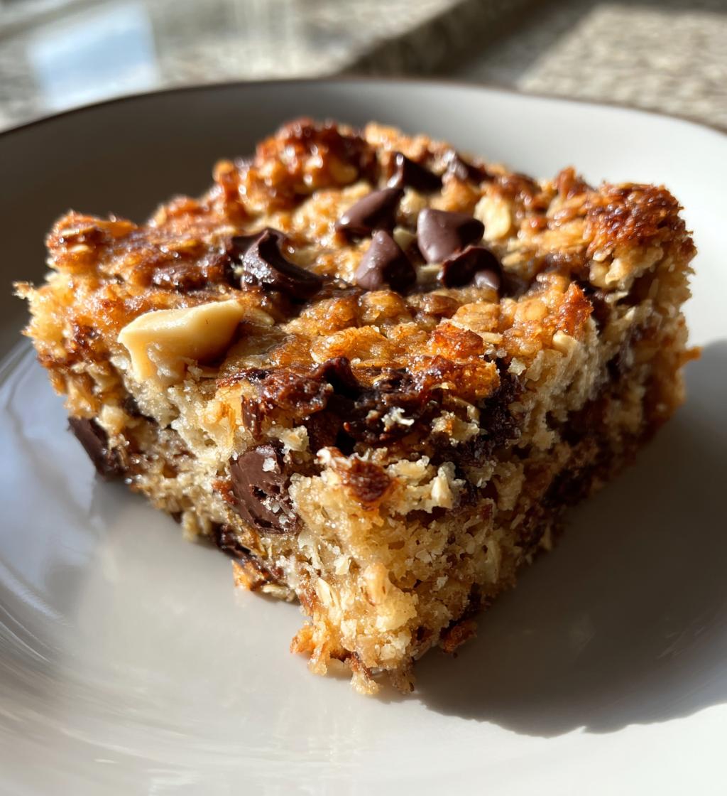 baked oatmeal bars - detail 1
