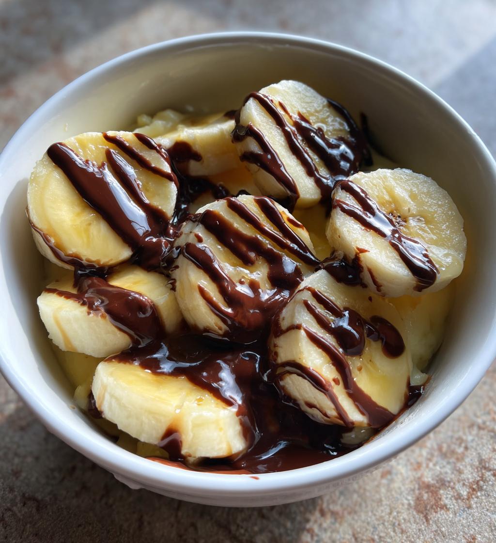 banana chocolate dessert - detail 1