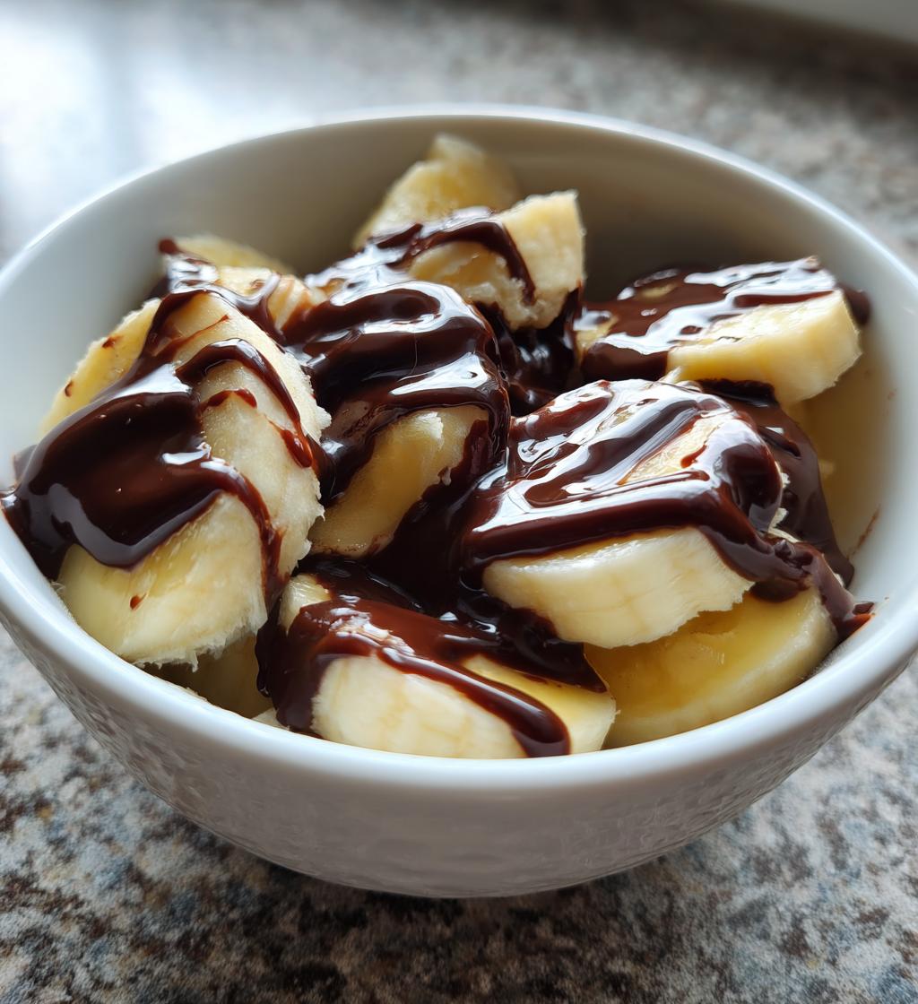 banana chocolate dessert
