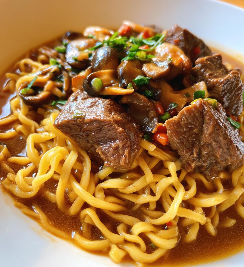 beef and noodles