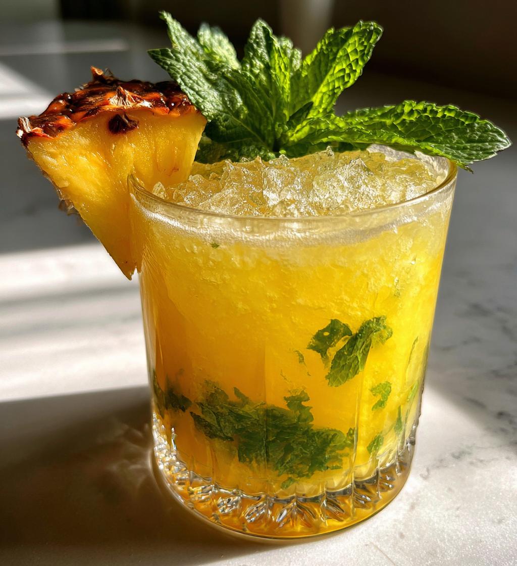 bourbon pineapple smash - detail 1