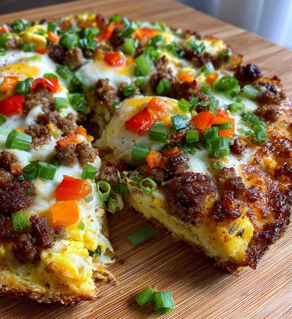 breakfast pizza - detail 1