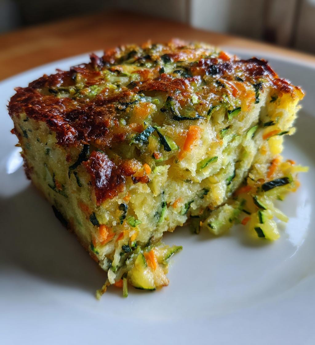 breakfast veggie crinkle cake - detail 1