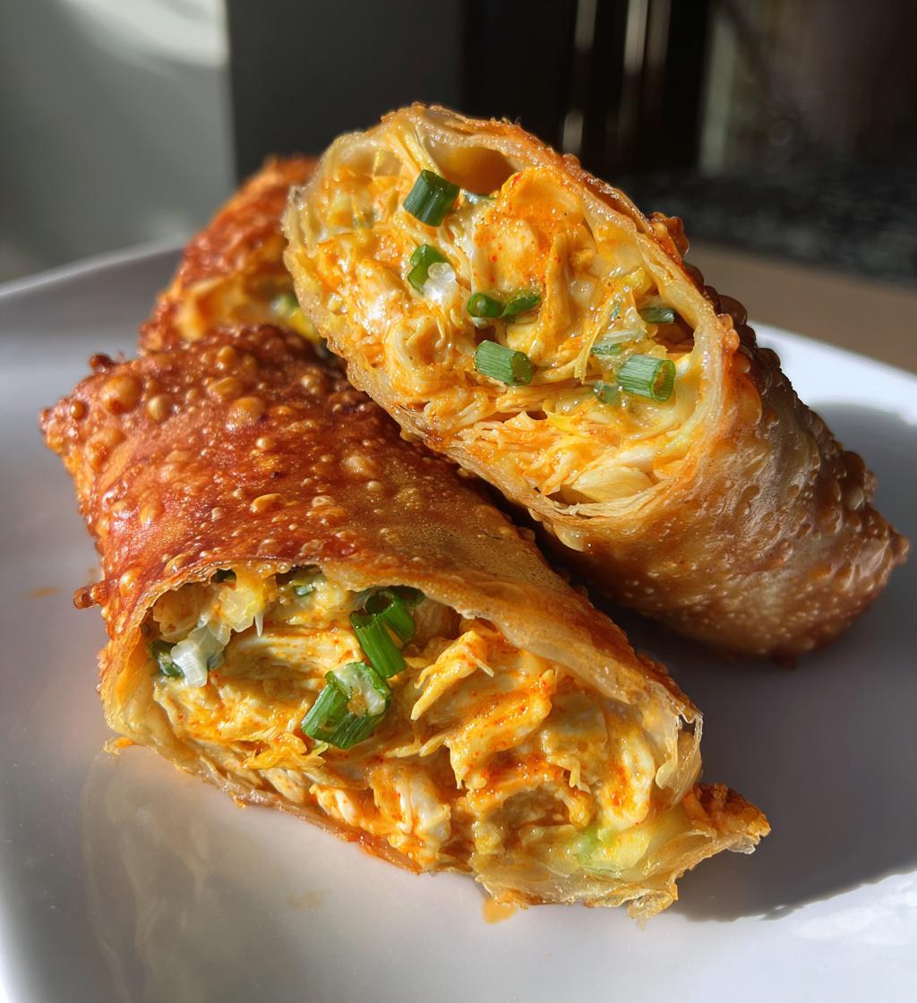 buffalo chicken egg rolls recipe