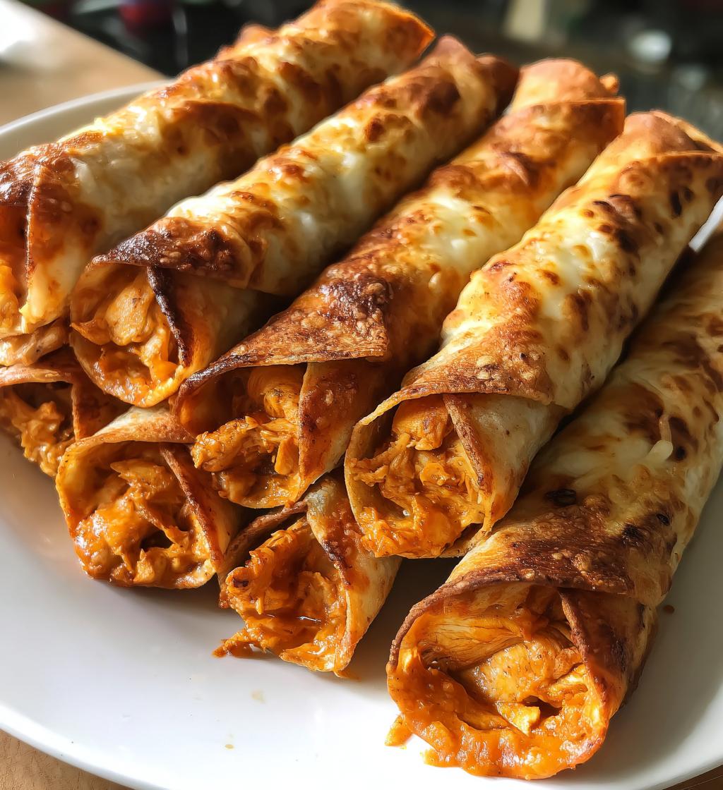 buffalo chicken taquitos